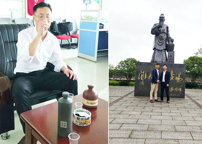 4.16雅大技術(shù)蔣總監(jiān)幫忙現(xiàn)場品酒，給出改正意見