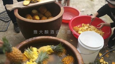 用果酒釀酒設(shè)備做菠蘿酒，簡(jiǎn)單易學(xué)，只需簡(jiǎn)單幾步。
